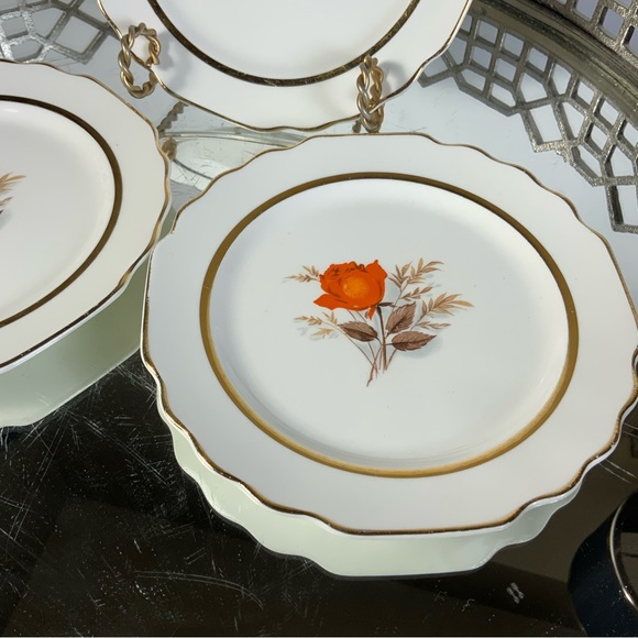 Bread and Butter Plate Triumph American Limoges 22K Vermillion 6 1/2” - Picture 2 of 5